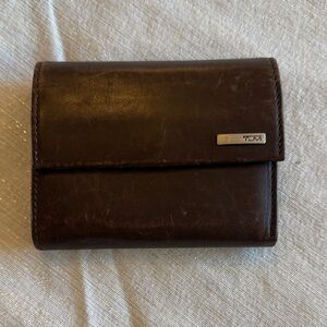 Tumi Dark Brown Leather Wallet